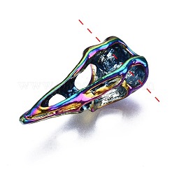 レインボーカラーアロイペンダント  カドミウムフリー＆ニッケルフリー＆鉛フリー  スカル  29.5x12x16.5mm  穴：4.5mm  5個/セット&nbsp;PALLOY-S180-188-NR