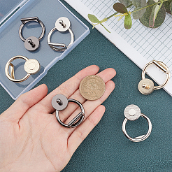 6色の合金製金具3個  バッグ交換用アクセサリー製作用  ミックスカラー  2個/カラー&nbsp;PALLOY-WR0001-09