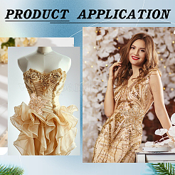 Resin Polyester Flowers for Accessory Clothes&nbsp;DIY-WH0037-48A-02