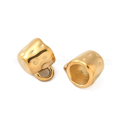304ステンレススチールチャーム  カップチャーム  ゴールドカラー  9x12x8.5mm  穴：3x1.5mm&nbsp;X1-STAS-K306-07G