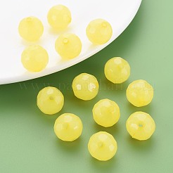 模造ゼリーアクリルビーズ  多面カット  ラウンド  きいろ  16.5x16mm  穴：2.5mm  約288個/500g&nbsp;MACR-S373-97C-E07