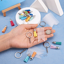 DIY Tassel Charms Iron Keychain Making Kit&nbsp;DIY-TA0009-41