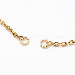 304 Stainless Steel Cable Chain Bracelet Making&nbsp;X-AJEW-JB00782-02
