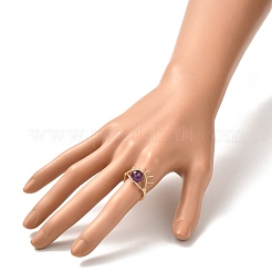 女性用宝石リングセット  真鍮のパーツでナザールボンジュウの指輪  usサイズ4 3/4(15.4mm)  8個/セット&nbsp;RJEW-TA00007