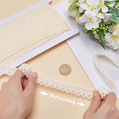 20M Polyester Stretch Frilly Edge Lace Ribbon&nbsp;OCOR-GF0003-37B