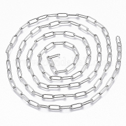 Non-Tarnish 304 Stainless Steel Paperclip Chains&nbsp;X-CHS-S006-JN957-1-A