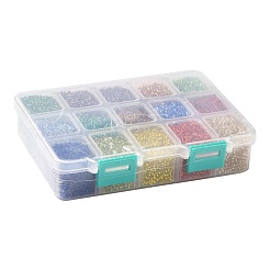 FGB 375G 15 Colors 12/0 Grade A Round Glass Seed Beads&nbsp;SEED-JP0011-15-2mm