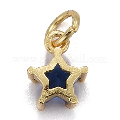 Brass Micro Pave Cubic Zirconia Pendants&nbsp;KK-P192-10-G04