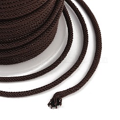 ナイロン編みコード  ブレスレットやジュエリー作りのためのミランコード織り糸  ココナッツブラウン  3mm  約21.87ヤード（20m）/ロール&nbsp;NWIR-C004-04A-02