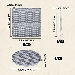 DIYメイキングキット  耐熱シリコンホットパッド2個とアイロンビーズピンセット1個が含まれます。  ゲインボロ&nbsp;FIND-GF0003-72