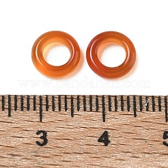天然カーネリア連結リング  丸いリング  染め＆加熱  8x2~2.5mm  内径：4~4.5mm&nbsp;GG-CBA19D0-06A-04