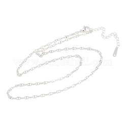 2.5MM Brass Mariner Link Chain Necklaces for Men Women&nbsp;NJEW-L012-11S