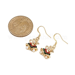 Christmas Theme Alloy Rhinestone Dangle Earrings&nbsp;EJEW-JE06627-03