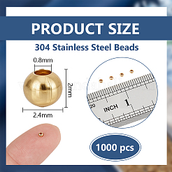 304 Stainless Steel Beads&nbsp;STAS-BC0004-21A