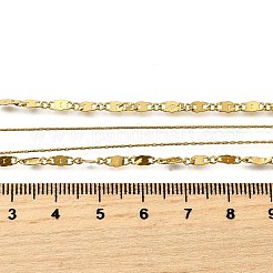 304 Stainless Steel Double Layer Chain Necklaces for Women&nbsp;NJEW-M098-01G
