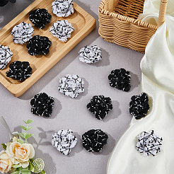 16Pcs 2 Colors Nylon Flower Ornament Accesories&nbsp;DIY-FH0007-90