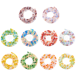 10 Strands 10 Style Faceted Glass Beads Strands&nbsp;GLAA-TA0001-47