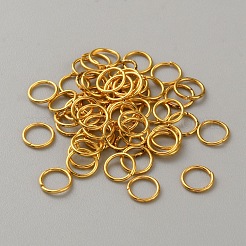 合金丸カン  ゴールドカラー  6x0.8mm  20ゲージ  内径：5mm&nbsp;FIND-WH0191-54G
