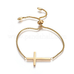 Adjustable 304 Stainless Steel Slider Bracelets&nbsp;BJEW-O170-08