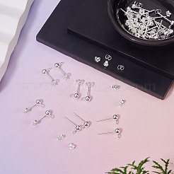 30Pcs 304 Stainless Steel Stud Earring Findings&nbsp;STAS-TADJ0001-02