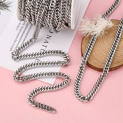 Tarnish Resistant 201 Stainless Steel Double Link Chains&nbsp;CHS-A003E-2.0mm