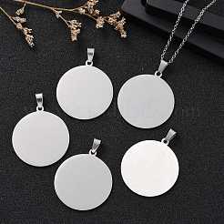Tarnish Resistant 304 Stainless Steel Pendants&nbsp;STAS-P063-09P