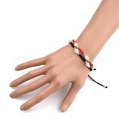 Adjustable Nylon Thread Braided Beads Bracelets Sets&nbsp;BJEW-JB05384