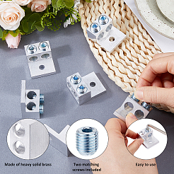 6Pcs Dual 2-hole Aluminum Wire Lug&nbsp;DIY-FH0011-09