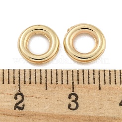 CCBプラスチックビーズ  丸いリング  ゴールドカラー  8x1.8mm  穴：4mm&nbsp;LS-CCB-L014-01C-G
