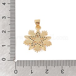 Brass Micro Pave Colorful Cubic Zirconia Pendants&nbsp;KK-E111-34A-G