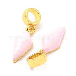 Brass Enamel European Dangle Charms&nbsp;KK-M247-12G