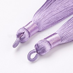 ナイロンタッセルビッグサイズパーツ  スミレ  83~92x9~10mm  穴：1.5~4mm&nbsp;STAS-F142-04G