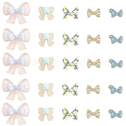 200Pcs 5 Styles Resin Cabochons&nbsp;MRMJ-SP0001-08