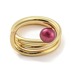 Brass Wire Wrap Finger Ring&nbsp;RJEW-Q804-03G