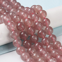 Natural Strawberry Quartz Beads Strands&nbsp;X-G-R435-03-A01