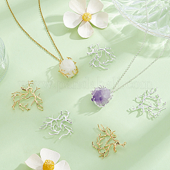 10Pcs 2 Styles Brass Pendants&nbsp;KK-BBC0025-96