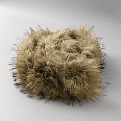 縫製工芸装飾用の人工ファーシェニールスティックトリム  コーヒー  750~770x130x20mm&nbsp;FIND-WH0366-093D