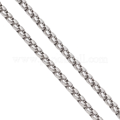 Adjustable Alloy Heart Pendant 304 Stainless Steel Box Chain Lariat Necklaces for Women&nbsp;NJEW-JN05902-02