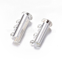 3-strands Brass Magnetic Slide Lock Clasps&nbsp;LS-E214-S-NR