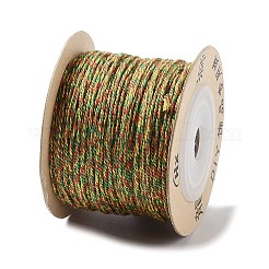 ポリエステルツイストコード  ラウンド  DIYのジュエリーには  きいろ  1mm  約49.21ヤード（45m）/ロール&nbsp;OCOR-G015-01A-32