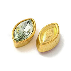 ABSプラスチック製カボション  アクリルと  馬の目  ゴールドカラー  14x8x5.5mm&nbsp;FIND-C054-09G
