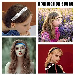 12Pcs Yarn & Rubber Elastic Headbands&nbsp;OHAR-GF0001-10A