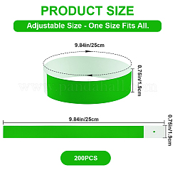 200Pcs Synthetic Paper Disposable Wristbands&nbsp;BJEW-CN0001-12