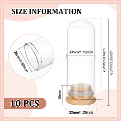 Glass Dome Cover&nbsp;DJEW-WH0034-77C