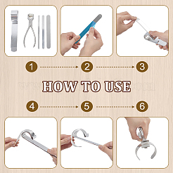 Carbon Alloy Bangle Size Adjuster Pliers&nbsp;AJEW-WH0481-641