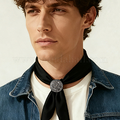 6Pcs Alloy with Imitation Leather Scarf Clips&nbsp;AJEW-CL0004-82C