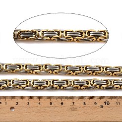 201 Stainless Steel Byzantine Chains&nbsp;SA-E001-14P-03