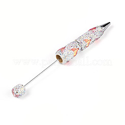 Fishtail Resin & Polymer Clay Pave Rhinestone Ball-Point Pen&nbsp;AJEW-T013-05B