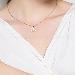 チベット風アロイペンダント50個  猫の形をした月チャーム  アンティークシルバー  21x13.5x2mm  穴：1mm&nbsp;FIND-LP0006-87