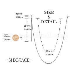 合金ダングルピアス  ロングチェーンイヤリングイヤリングネックレス  ラインストーンとシェルパール  プラチナ  560mm&nbsp;JE768A